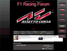 Tablet Screenshot of f1-racing-forum.com